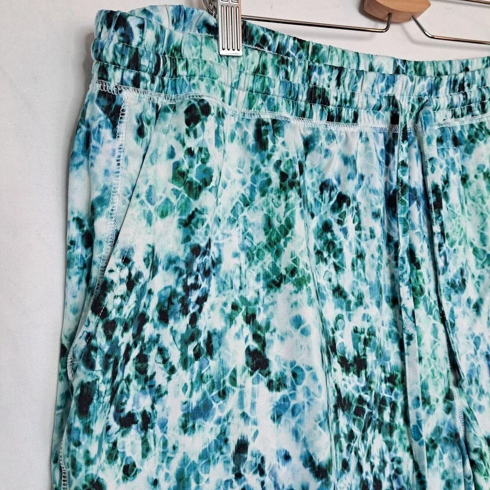 Reel Legends Swim Shorts Men XXL‎ Blue Tie Dye Pull On Quick Dry Bathing Suit